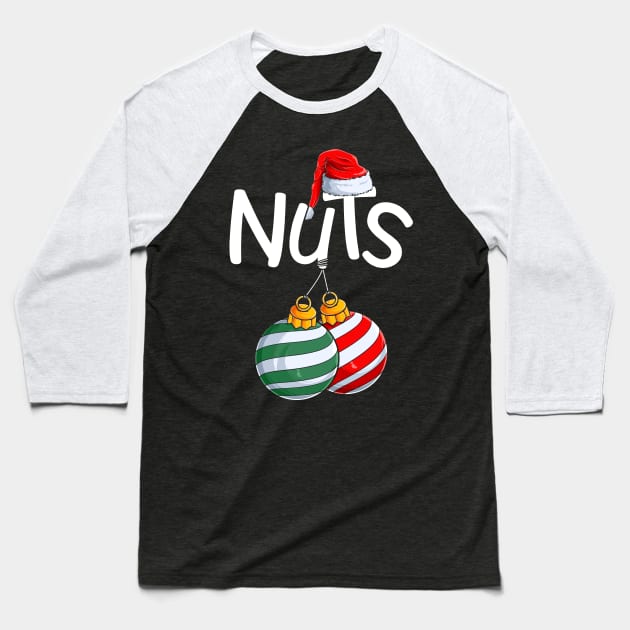Chest Nuts Matching Funny Christmas Couples Chestnuts Chest Baseball T-Shirt by _So who go sayit_